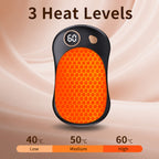2-in-1 Magnetic Hand Warmer with 3 Heat Levels (40°C, 50°C and 60°C)