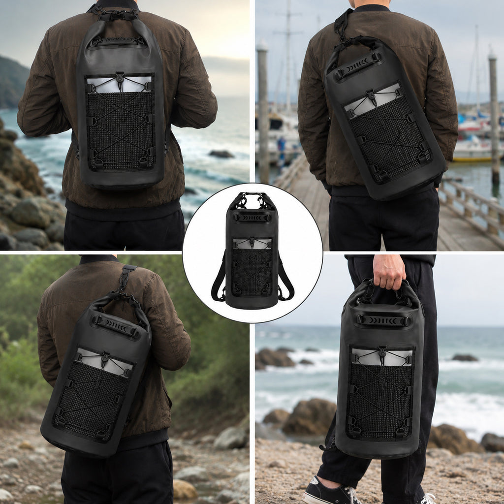 20L Waterproof Dry Bag Backpack with Four Carrying Options