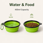 Collapsible Dog Bowl for Water and Food - 450mL Capacity