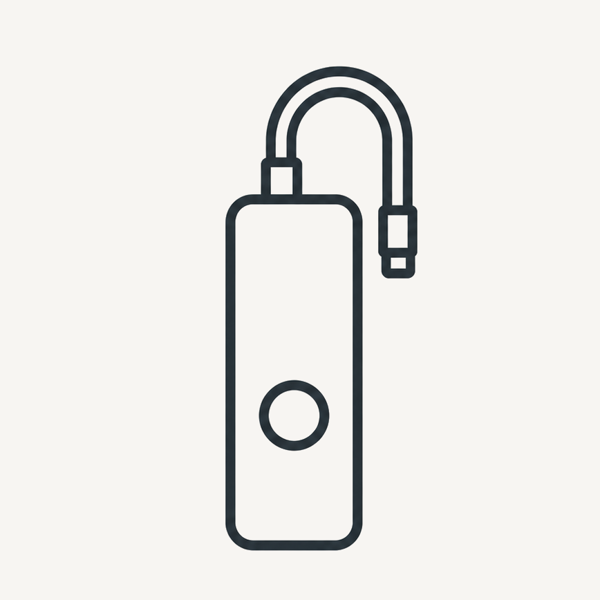 Compact portable inflator icon