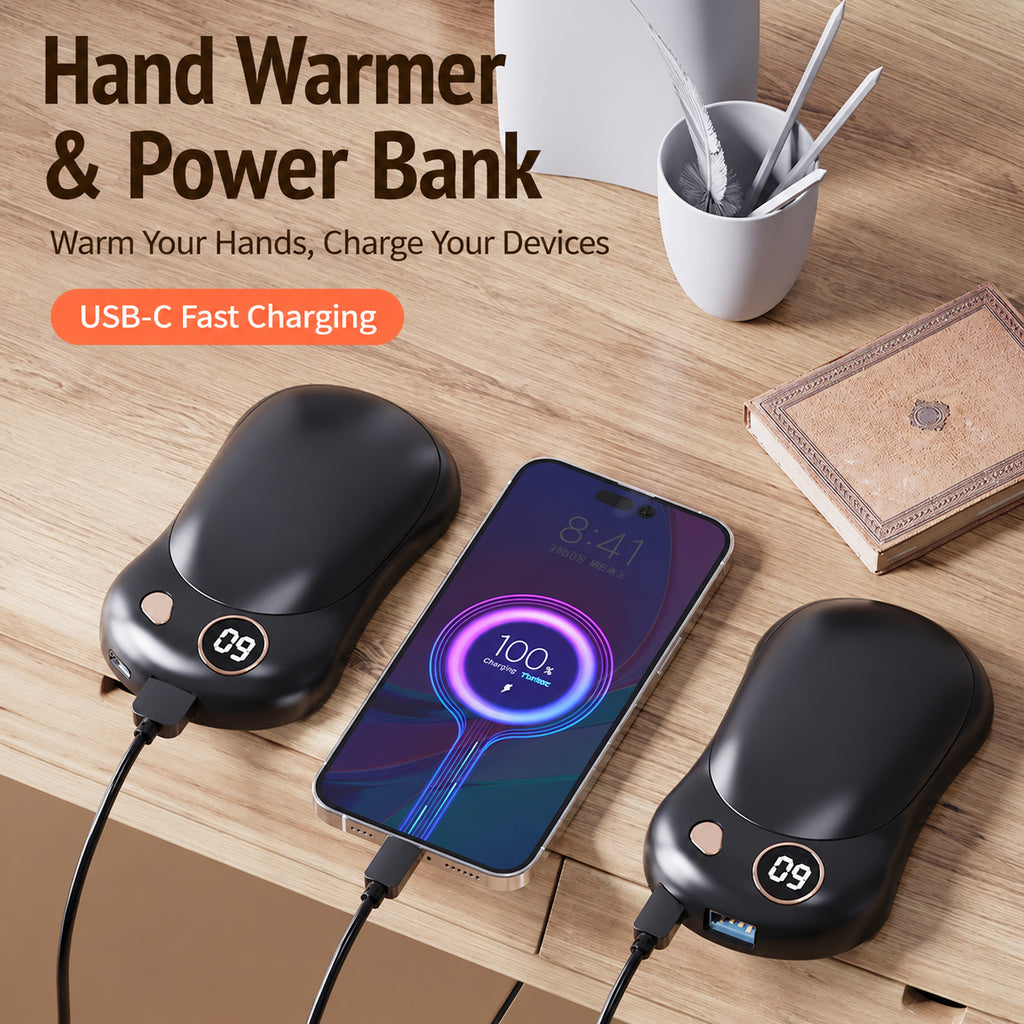 2-in-1 Magnetic Hand Warmer with Power Bank Function