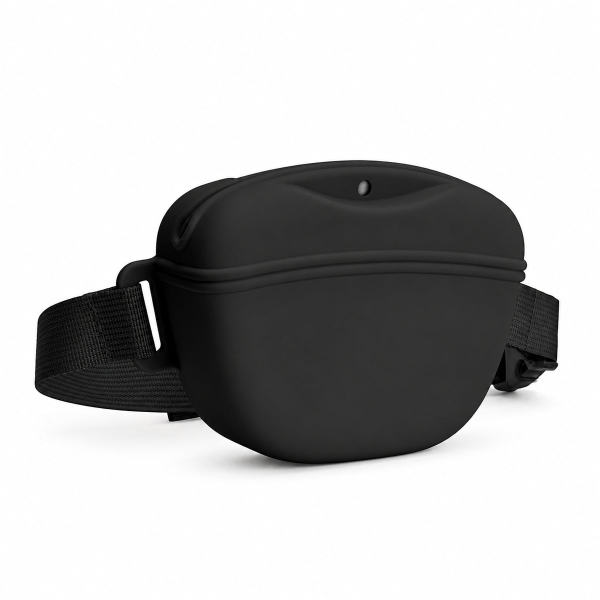 Magnetic Silicone Dog Treat Pouch in black with adjustable waist belt Australia