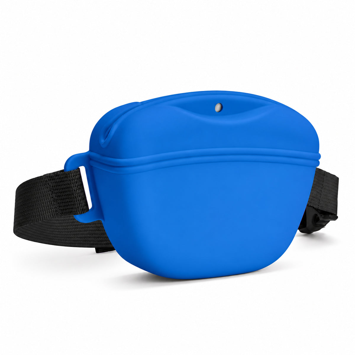 Magnetic Silicone Dog Treat Pouch in blue with adjustable waist belt Australia
