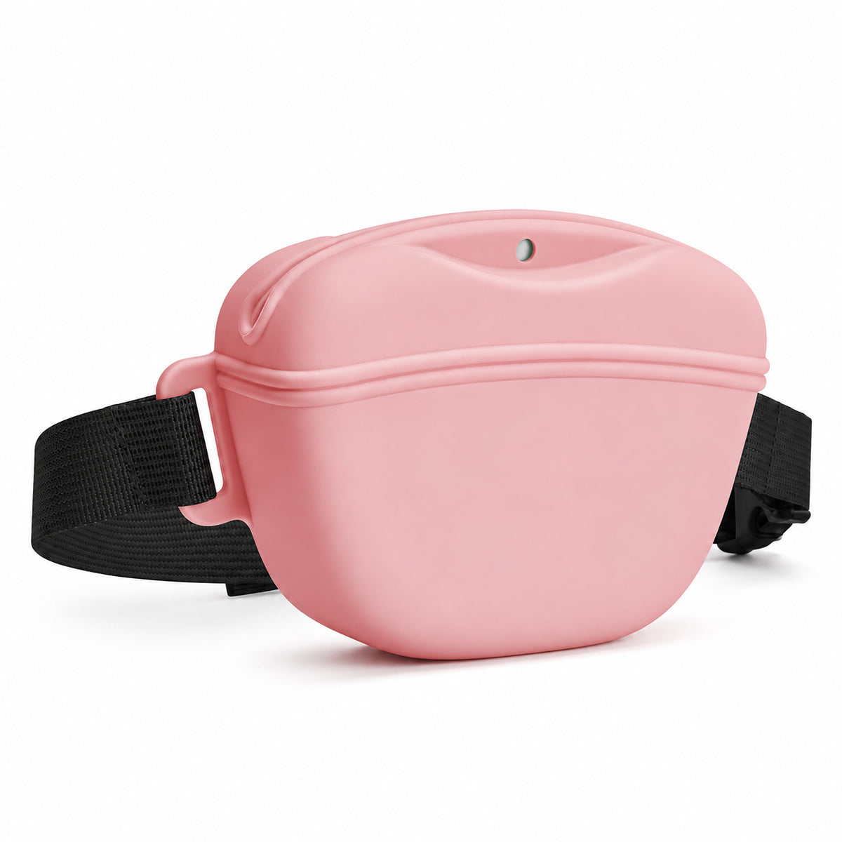 Magnetic Silicone Dog Treat Pouch in pink with adjustable waist belt Australia