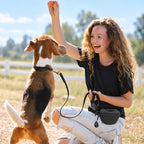 Magnetic Silicone Dog Treat Pouch with Clicker During Dog Training