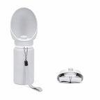Portable Dog Water Bottle Foldable Travel Water Dispenser 550ml Light Grey