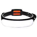 Rechargeable LED headlamp with wide-angle lighting for camping and hiking