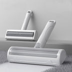 Reusable Pet Hair Remover Brush showing front and reverse sides