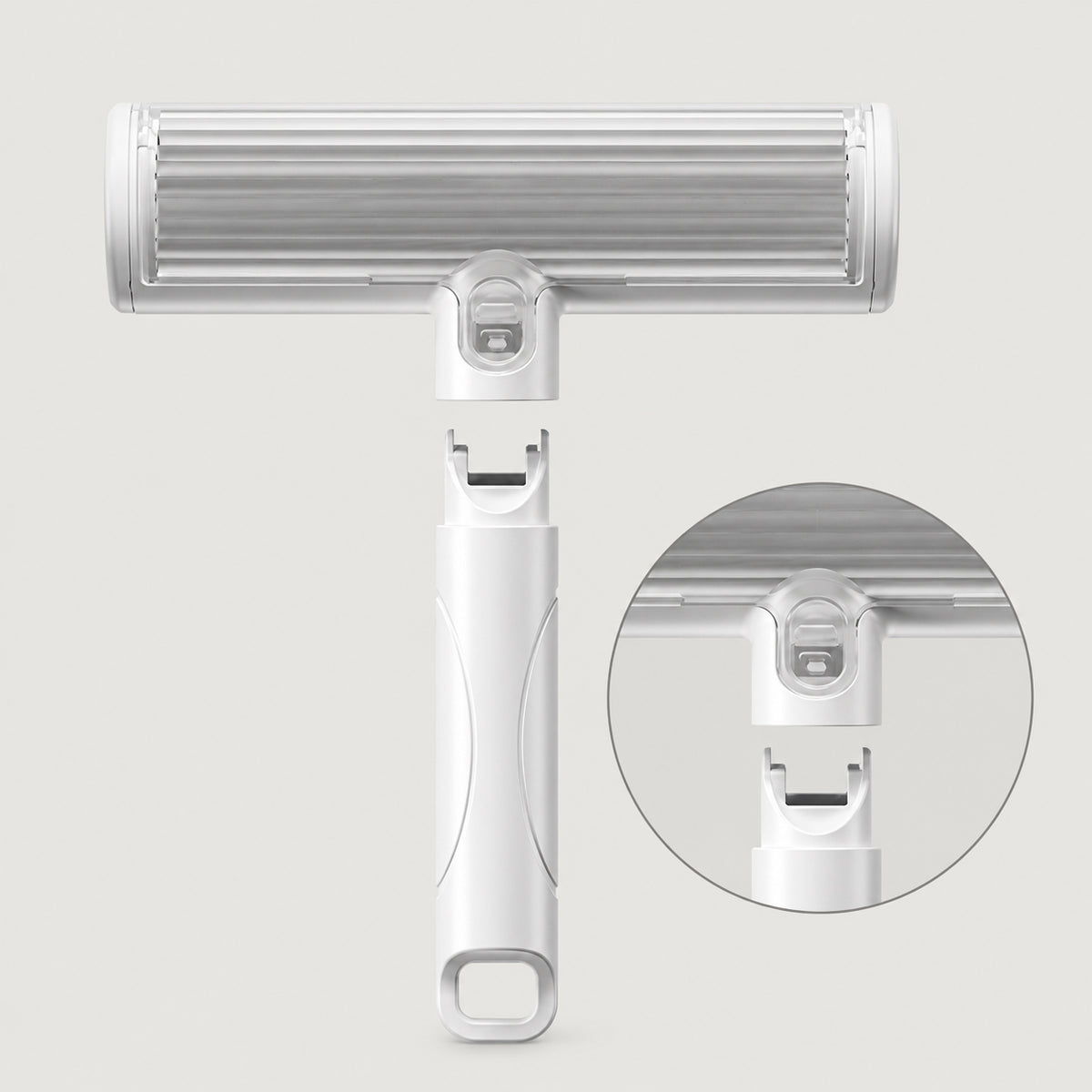 Reusable Pet Hair Remover Brush – Align the Handle with the Brush Head