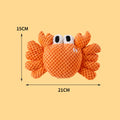 Squeaky Ocean Animal Dog Toy crab size 21 x 15 cm