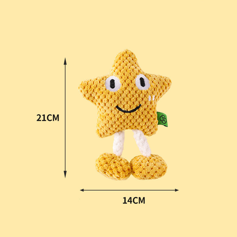Squeaky Ocean Animal Dog Toy starfish size 14 x 21 cm